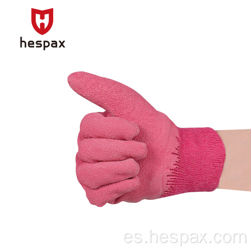 Hespax Children Guantes de goma de látex de jardinería de jardinería